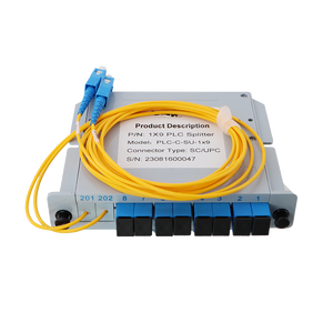 FTTH Equipment <strong>1</strong>*9 <strong>1</strong>:9 <strong>1</strong> to 9 Hybrid Cassette PLC <strong>Splitter</strong> SC/APC <strong>Input</strong> and 70%:30% <strong>Output</strong> with <strong>1</strong>.5m Pigtail