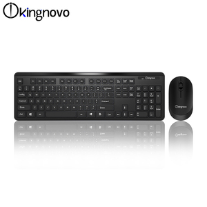 Venta caliente teclado inalámbrico ratón Combos compacto silencioso de tamaño completo con Nano USB receptor teclado y ratón - Product Image 2
