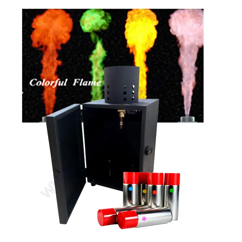 Olio di Colore diverso di Fuoco Lanciatore Macchina Dmx512 Controllo Celebrazione Fuochi D'artificio Attrezzature Ce Del Prodotto Effetto Palcoscenico Fiamma Proiettore