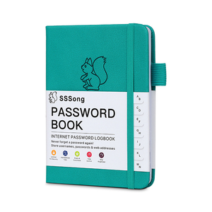 GuangAo con copertina rigida indirizzo Book Code Keeper Organizer con linguette alfabetiche tascabili formato Password Notebook - Product Image 1