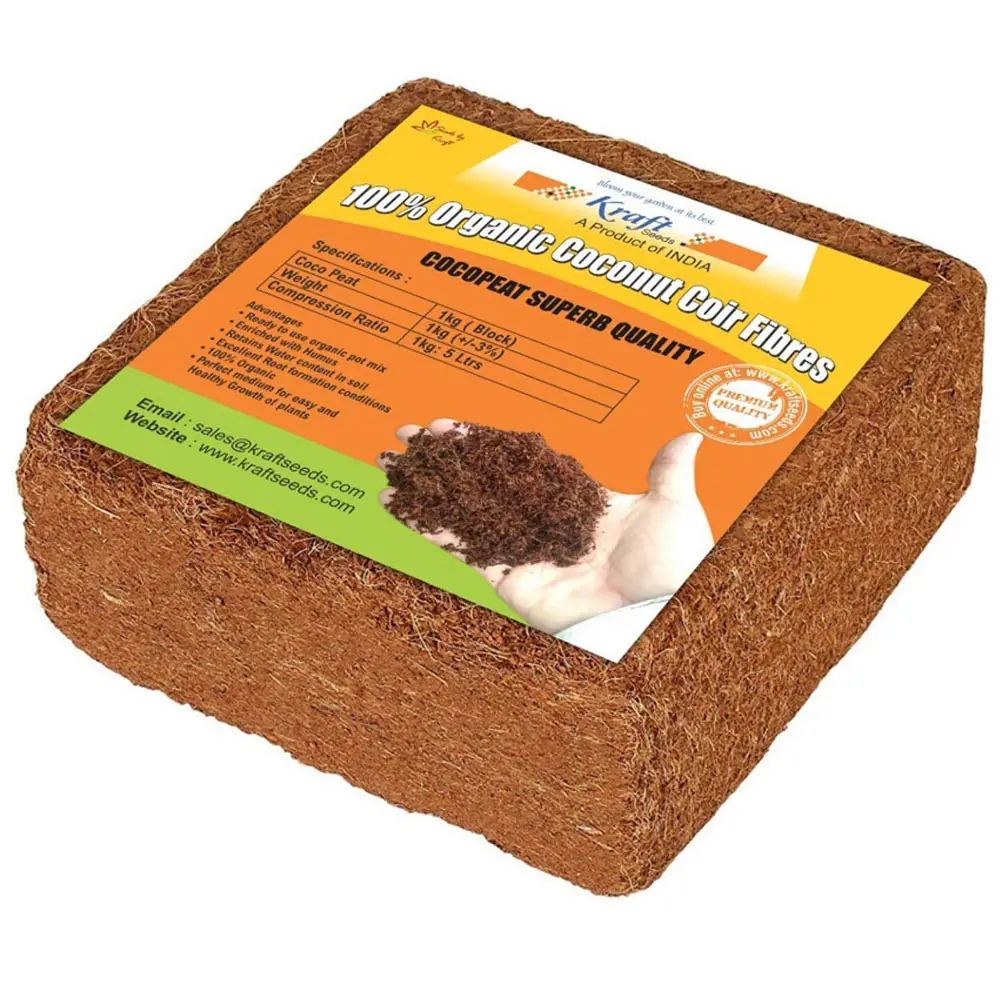 Wholesale Bulk Block Brick Organic Cocoa Coco Fiber Coconut Coir