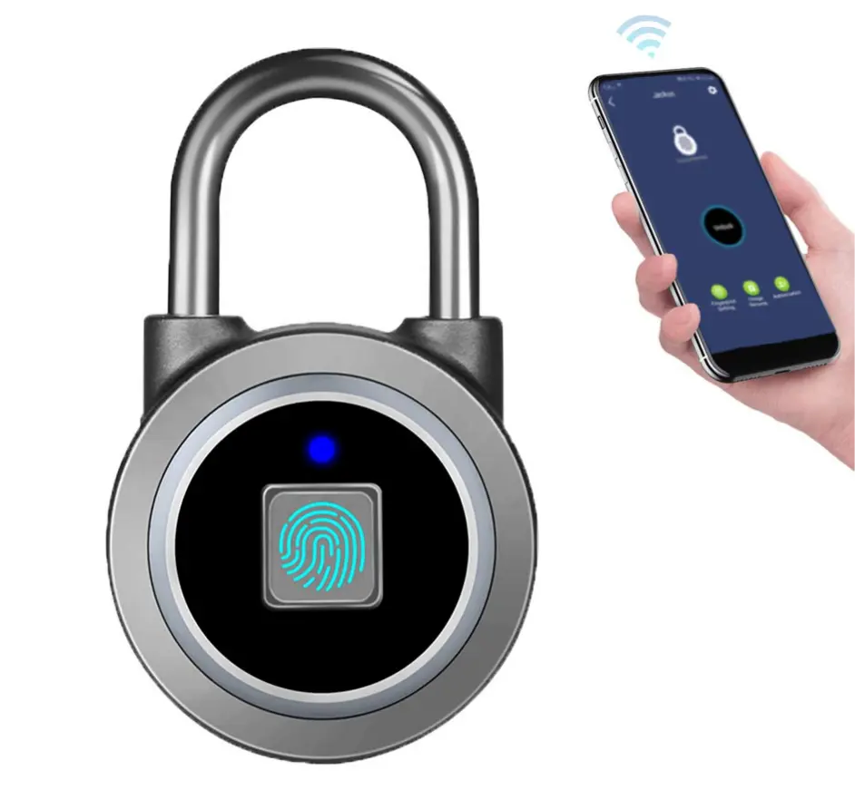 Цифровой навесной замок с app smart lock FB50, блокировка отпечатков пальцев