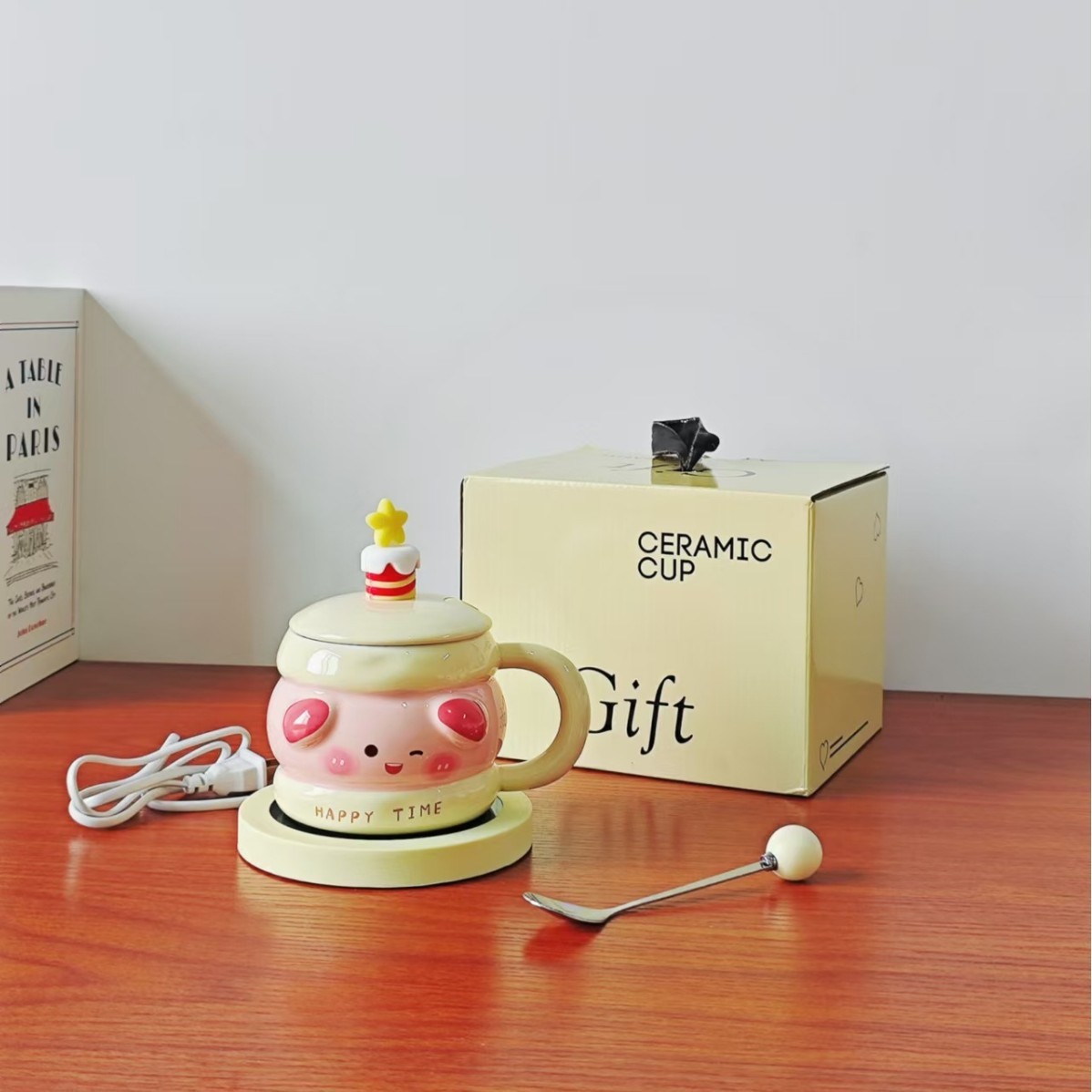 B yellow-gift box thermostatic cup