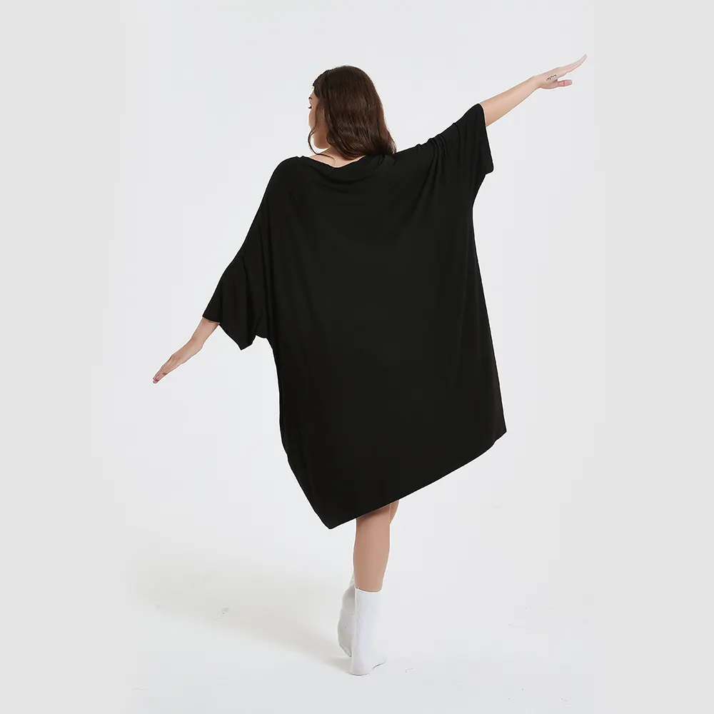 Bamboe Oversized Slaap T-Shirts Nacht T-Shirts Oversized Nachthemden Schattige Nachtjapon Meisjes Sleepwears Dames Nachtkleding