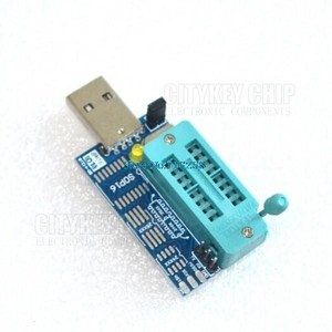 CH341 Bios Board MX25L6405 W25Q64 USB programmatore LCD bruciatore programmatore per 24 serie 25 - Product Image 1