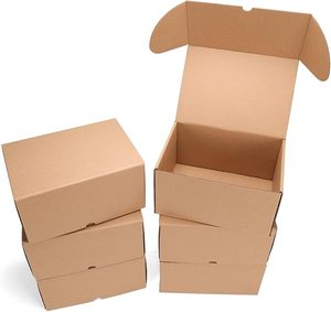 Custom 25.4X17.7X12.7cm Shipping <strong>Box</strong>, Small Cardboard <strong>Box</strong> With Arch Opening, Brown Mailbox Suitable for Small Businesses - Product Image 1