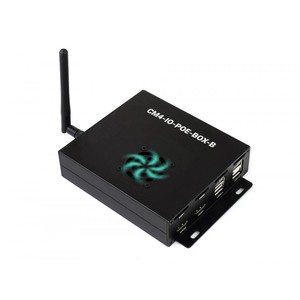 Мини-компьютер PoE (тип B) на базе вычислительного модуля Raspberry Pi 4 (не входит в комплект), металлический корпус, с охлаждающим вентилятором - Product Image 1