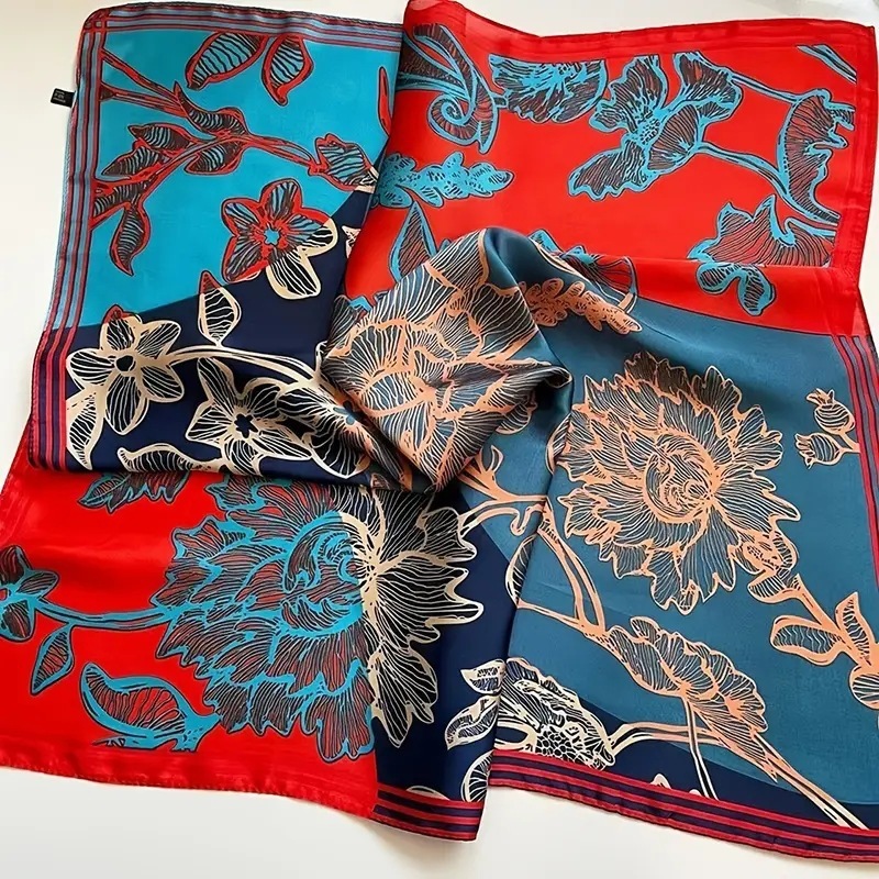 Flor estrella de cinco puntas roja y azul