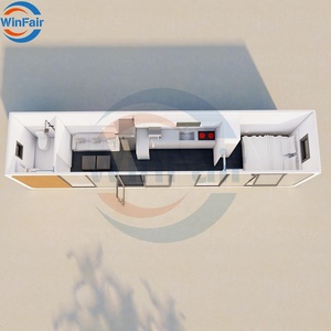 WinFair Living Complete Container Luxury Apple Cabin Casa pré-fabricada alimentada por energia solar na Namíbia para um jardim com banheiro e chuveiro - Product Image 4