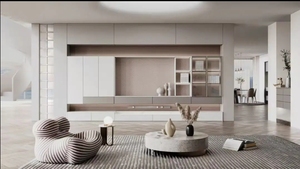Arquitecto profesional Servicio de diseño interior 3D Diseño moderno Representación arquitectónica para Estate Showroom 3D Max Modeling Wood
