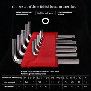 Chất Lượng Cao L Hình Dạng Phổ Cờ Lê Metric Imperial Ngắn Hình Lục Giác Đầu <span class=keywords><strong>Allen</strong></span> Cờ Lê Bộ - Product Image 3