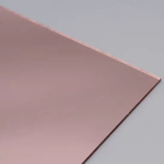 Incisione Laser estruso 3mm Plexiglass foglio di plastica oro rosa 300*400mm specchio acrilico tagliato a dimensione libera