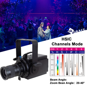 Igracelite 100W 6in1 rgbalc สปอตไลท์ LED leko โหมด CRI>96มินิซูมสปอตไลท์เวที - Product Image 5
