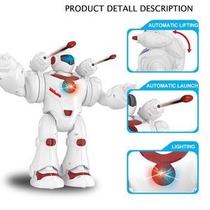 Robot de juguete inteligente para niños, con luz, función de disparo - Product Image 6