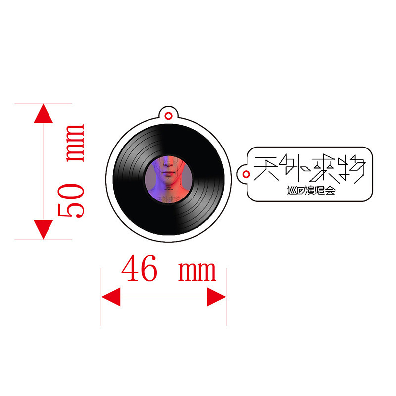 OEM record keychain