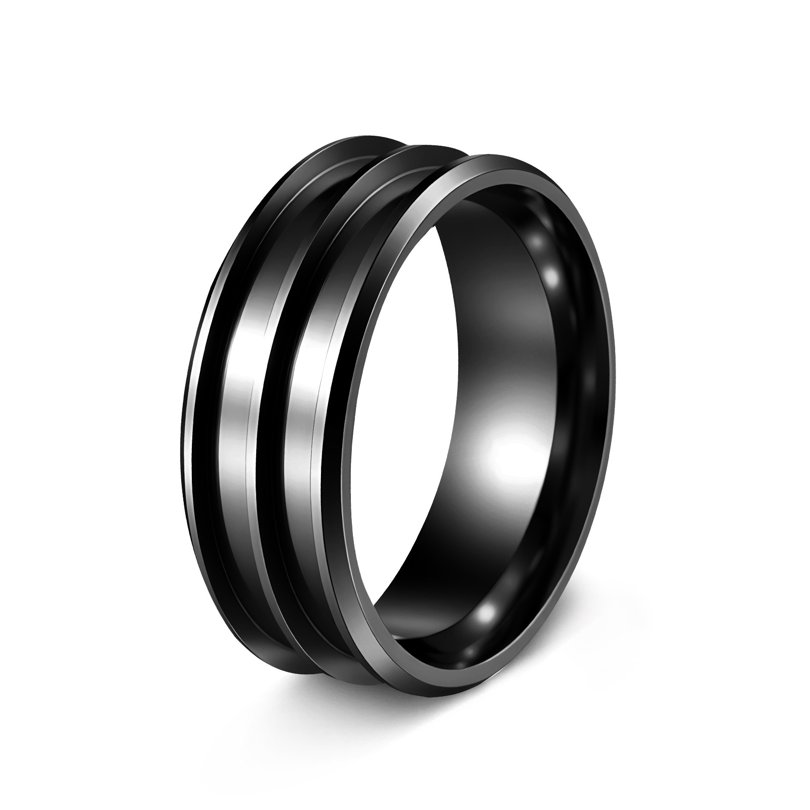 8MM black double slot