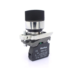 ManHua kontrol anahtarı XB4-BD21 220V 2 pozisyon anahtarı Maintsauned itme ButtonStandard kolu seçici 1NO - Product Image 1