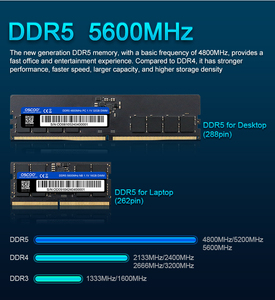OSCOO DDR5 RAMS Memory 16GB 32GB 4800mhz 5600mhz 1.1V PC Gaming Desktop <strong>DDR</strong> ECC Function Memory Supplier and Manufacturer - Product Image 5