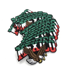 Bán Chạy Nhất Tùy Chỉnh 3D Thêu Mexico Đại Bàng Sắt Trên Các Bản Vá Lỗi Vải Logo Chinelle 1-3 Ngày Mẫu Thời Gian Cho Hat Sử Dụng - Product Image 3