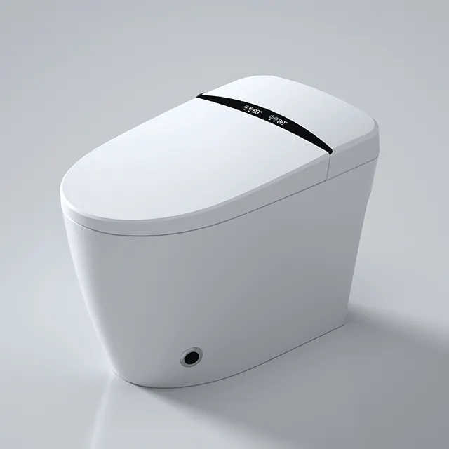 Keramik Kamar Mandi Terpasang Di Lantai Modern Sensor Otomatis Inodoro Smart Toilet Elektrik Cerdas