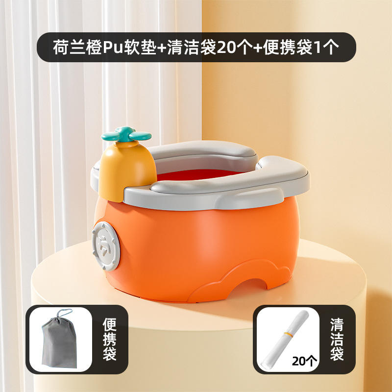 Tampons de nettoyage souples en PVC orange hollandais, 20 pièces, 1 sac portable