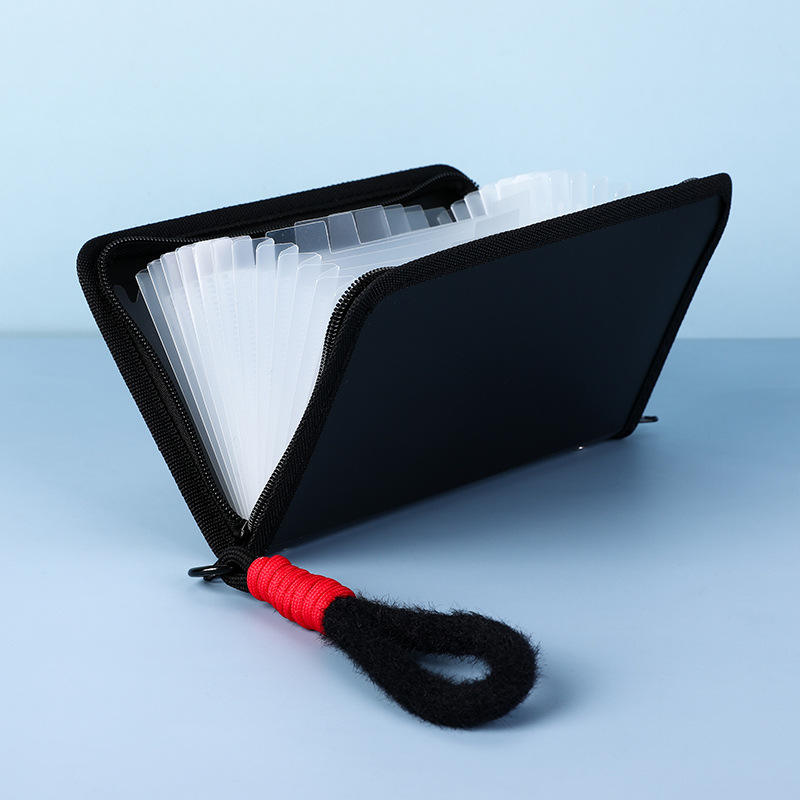 Black hemming - transparent inner page + plush portable