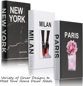Wholesale Luxury Brand <strong>Living</strong> Room Designer Coffee Table Empty Faux Decorative <strong>Books</strong> Box Hardcover <strong>Book</strong> Printing for Home Decor - Product Image 5