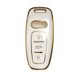 Fabrika altın kenar araba anahtarı kapağı kabuk TPU otomatik anahtar davayı AUDI A3 A4 A4L A6 A6L A7 A8 a8L Q3 Q5 Q5L Q7 - Product Image 1