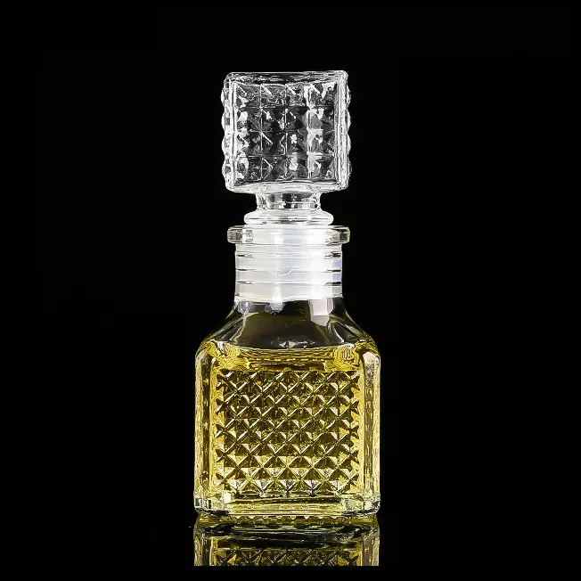 Mini decantador de cristal sin plomo, creativo, 50ml, bar, vino, whisky, botellas decantadoras