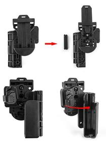 उच्च गुणवत्ता वाले नायलॉन सामरिक चमड़े के मामले त्वरित रिलीज बाहरी शिकार सार्वभौमिक सुरक्षा होल्स्टर - Product Image 6