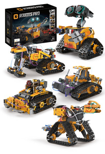 847+pcs Building Block Toys 2.4G Remote Control <strong>Programming</strong> 4 Channel Wifi Stunt <strong>Robot</strong> Toys for Kids Age 6+