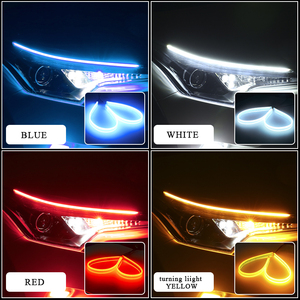 ไฟ LED DRL รถยนต์อเนกประสงค์,ไฟวิ่งตอนกลางวันยืดหยุ่นได้หลอด LED 12V กันน้ำ DRL ไฟวิ่งตอนกลางวัน2ชิ้น - Product Image 4