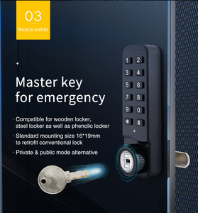 MK730 alta qualità di ufficio palestra mobili in metallo codice di sicurezza blocco intelligente Password elettronica serratura digitale con chiavi Master - Product Image 4