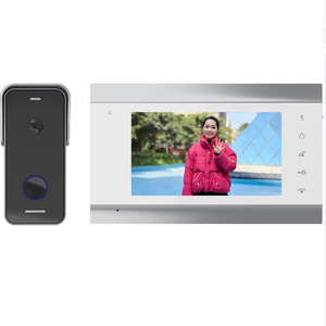Best-Offer D102+M13 CVBS 7&quot; Inch Screen Analog High Resolution Fast Viewing <strong>Touch</strong> <strong>Button</strong> Video Door Phone Villa <strong>Intercom</strong> <strong>System</strong> - Product Image 1