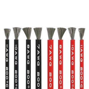 עמידות בטמפרטורה גבוהה 6 8 <span class=keywords><strong>10</strong></span> 12 14 16 18 20 20 אוואט גמיש סיליקון חוט ליבה אחת הסיטונאי בסין