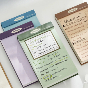 Diseño colorido cuadrado troquelado Bloc de notas imán papel de escritura Memo Notebook Sticky Pad