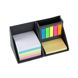 Recién llegados, portalápices de cubo plegable con logotipo personalizado, juego de notas adhesivas, caja de bloc de notas multiusos con portalápices - Product Image 1