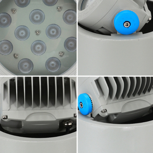 LED projeksiyon lambası 18W 24W 54W yuvarlak gömülü kaldırım manzara yeraltı spot açı yukarı aydınlatma ışın ayarlamak - Product Image 4