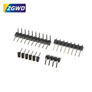 Single-Row 2.0MM Pitch Horizontal <strong>1</strong>*2/<strong>8</strong>/15/20 Copper Gold-Plated <strong>Header</strong> Connector Pin for PCB Applications - Product Image 1