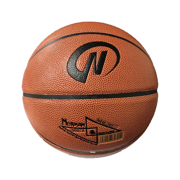 Logotipo estampado personalizado laminado de cuero PU, alta calidad, para entrenamiento, baloncesto