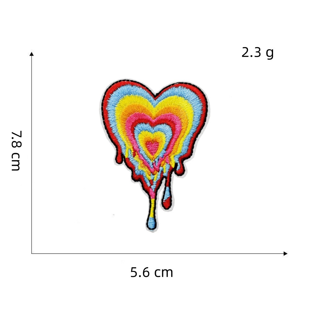 corazón de colores