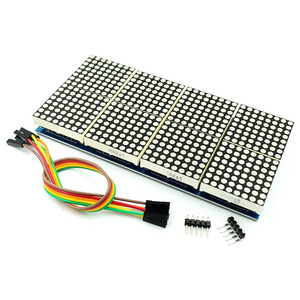1/2/<span class=keywords><strong>4</strong></span>/8-bit MAX7219 <span class=keywords><strong>Dot</strong></span> Matrix modülü kontrol modülü MCU kontrol sürücü kablo ile DIY kiti için LED ekran modülü