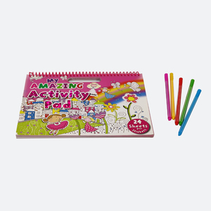 Taccuino su ordinazione del disegno del libro di scarabocchi di coloritura della carta da stampa della pittura magica dei bambini dei personaggi dei cartoni animati per i bambini - Product Image 2