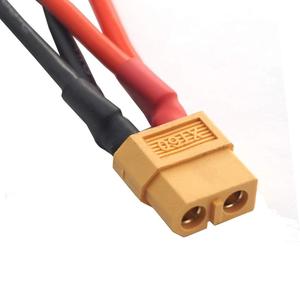 2PCS 14AWG <strong>XT60</strong> <strong>Parallel</strong> Battery Connector 2-Male to 1-Female XT-60 Cable Dual Extension Y Splitter Harness <strong>Adapter</strong> for RC