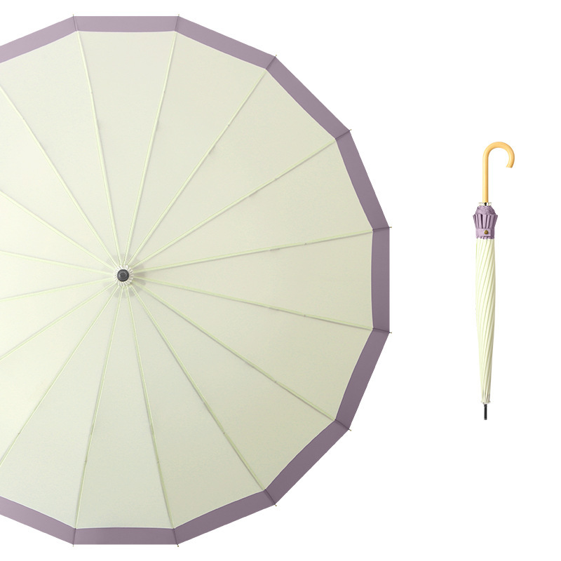 White top with purple edge