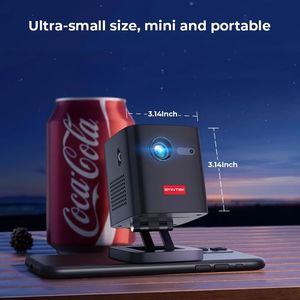 BYNTEK-proyector inteligente P19, dispositivo portátil con Android, Wifi, 3D, Pico DLP, precio barato con batería, 4K, 2022 - Product Image 3