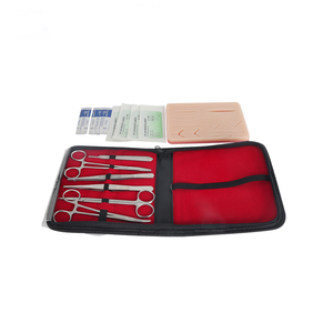 Kit de pratique de suture en silicone de qualité alimentaire de 16cm avec tampon de suture et 6 outils de chirurgie pour l'apprentissage des écoles - Product Image 3