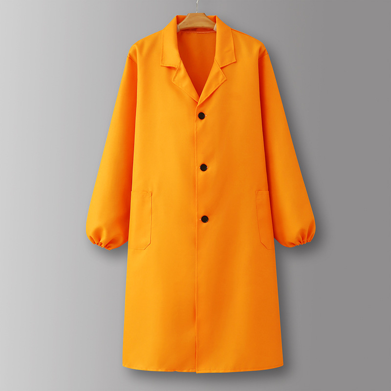 Orange-ZZ906Vestido largo sin forro de color liso talla libre