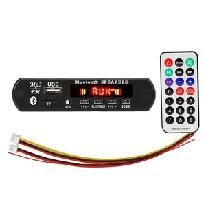 Bluetooth 5.0 DIY USB TFFMラジオモジュール12VデコードボードLEDMP3LEDプレーヤーワイヤレスBluetoothデコーダーマイクボイスレコーダー - Product Image 1