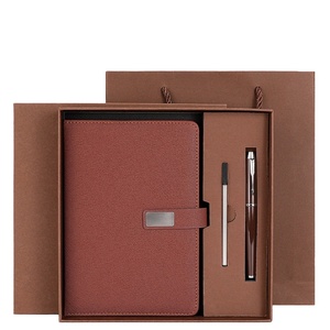 Longorgeous A5 Planner笔记本定制标志礼品盒套装，带金属中性签字笔公司礼品给客户